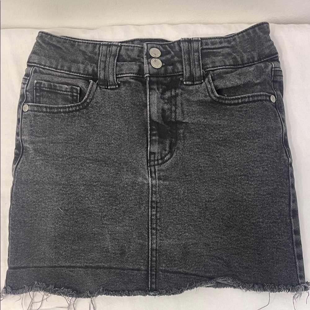 Art Class Charcoal Denim Skirt Size Large 10/12